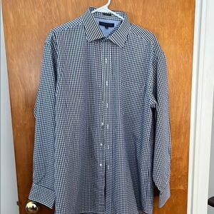 Navy and white checkered shirt by Tommy Hilfiger